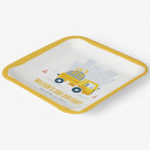 ダンプトラック建築車両子供の誕生日 ペーパープレート (傾斜あり)