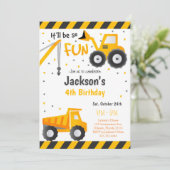 ダンプトラック建設招待状 招待状 (スタンド正面)