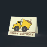 ダンプトラック誕生日カード カード<br><div class="desc">土だらけのダンプトラックのイラストレーションをフィーチャーしたバースデーカード。年齢を汚してパーソナライズ。カスタマイズ可能な読文字は「ハッピーバースデー」。 メッセージで内部をカスタマイズする。Jill's Paperieの「誕生日」カテゴリで一致する招待状と郵便料金を探す。</div>
