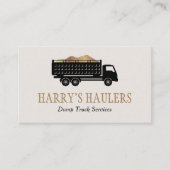 ダンプトラック運搬 名刺 (正面)