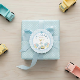 ダンプトラック1歳の誕生日おめでとう ボーイ フェイバータグ
