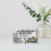 ダンプトラック | コンクリートロックのテクスチャ 名刺 (スタンド正面)