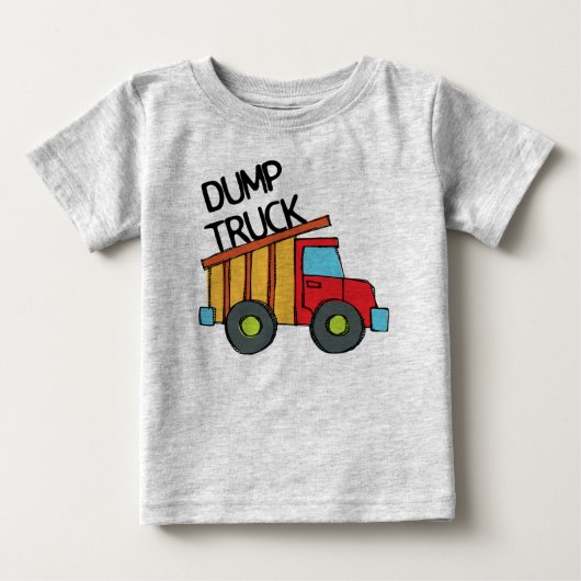 ダンプトラック ベビーTシャツ (正面)