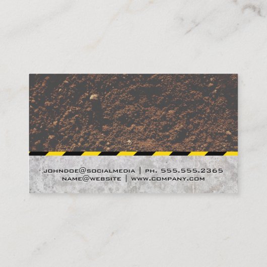 ダンプトラック | 建築 名刺 (裏面)