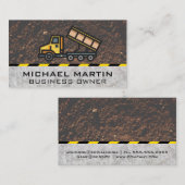 ダンプトラック | 建築 名刺 (正面/裏面)