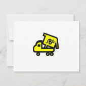 ダンプトラック 感謝カード ノートカード (裏面)