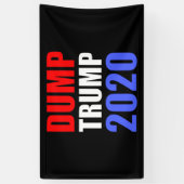 ダンプトランプ2020アンチ – トランプ 横断幕 (縦)
