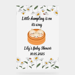 ダンプリングアクリルの赤ちゃんシャワーのサイン アクリルサイン