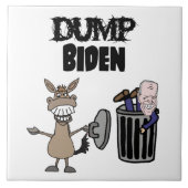 ダンプ・おもしろいバイデン氏の政治漫画 タイル (正面)