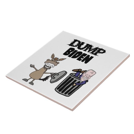 ダンプ・おもしろいバイデン氏の政治漫画 タイル (側面)