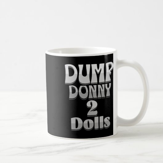 ダンプ・ドニー・2人ドール トランプ 関税 ユーモア C コーヒーマグカップ (右)