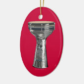 ダンベックドゥムベックダルブカダラブカドラムカスタム セラミックオーナメント (左)