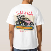 ダンベリーフェアレースアリーナオートレース2SidewCoupeSNYRA Tシャツ (裏面)