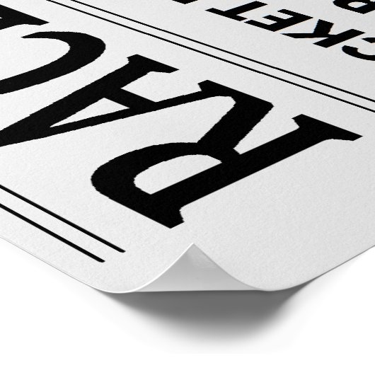 ダンベリーフェアレースアリーナチケットサイン再現5 ポスター (角)