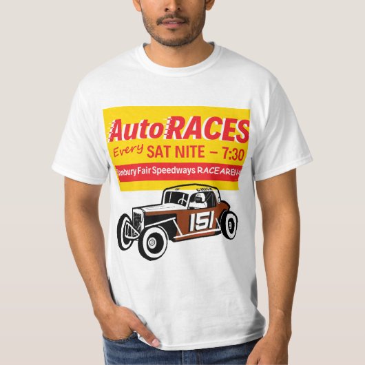 ダンベリー公平なRacearenaのオートレースビル1Sidedw151 Tシャツ (正面)