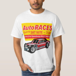 ダンベリー公平なRacearenaのオートレースビル1SidedwVega Tシャツ