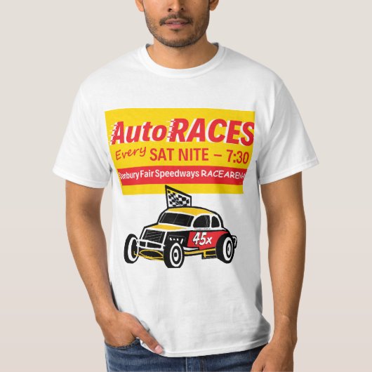 ダンベリー公平なRacearenaのオートレースビル1SidewCoup Tシャツ (正面)