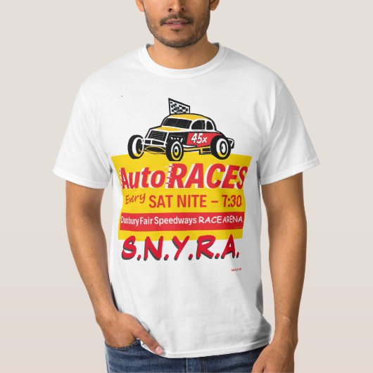 ダンベリー公平なRacearenaのオートレース2SidewCoupeSNYRA Tシャツ (正面)