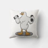 ダンベルとボディビルダーとしてのダック クッション (裏面)