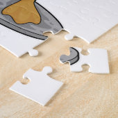 ダンベルとボディビルダーとしてのダック ジグソーパズル (側面)