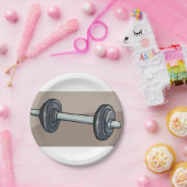 ダンベルの重み ペーパープレート (パーティー)