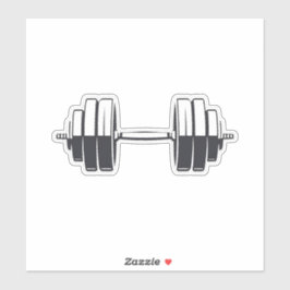 ダンベルはっきりしたパワー – ミニマルフィットネスデザイン シール