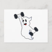 ダンベルを使った筋力トレーニングのゴースト ポストカード (正面)