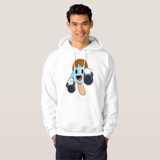 ダンベルを使用した強さトレーニングのポプシクル パーカ (正面フル)