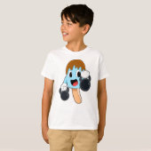 ダンベルを使用した強さトレーニングのポプシクル Tシャツ (正面フル)