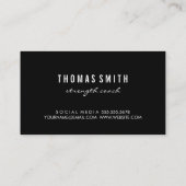 ダンベルアイコン |フィットネス |パーソナルトレーナー 名刺 (裏面)