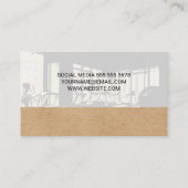 ダンベルウェイトアイコン | ジム 名刺 (裏面)