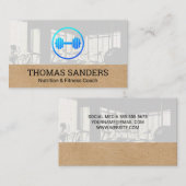 ダンベルウェイトアイコン | ジム 名刺 (正面/裏面)