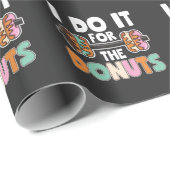 ダンベルウェイトリフティングドーナツデザートジムトレーニング ラッピングペーパー (ロールコーナー)