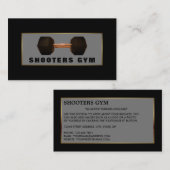 ダンベルウェイト、パーソナルトレーナー、ジムインストラクター 名刺 (正面/裏面)