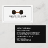 ダンベルウェイト、パーソナルトレーナー、ジムインストラクター 名刺 (正面/裏面)