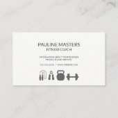 ダンベルウェイト 予約カード (裏面)