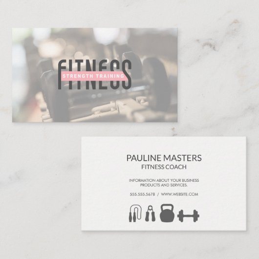 ダンベルウェイト 予約カード (正面/裏面)