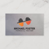 ダンベルウエイトロゴ | 健康フィットネス 予約カード (正面)