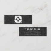 ダンベルクロス |パーソナルトレーナー(石板) スキニー名刺 (正面/裏面)