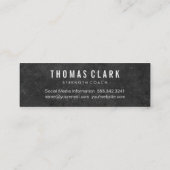 ダンベルクロス |パーソナルトレーナー(石板) スキニー名刺 (裏面)