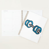 ダンベルクールフィットネスブルー&グレージムグラフィック プランナー手帳 (ディスプレー)