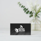 ダンベルクールロゴパーソナルトレーナー 名刺 (スタンド正面)