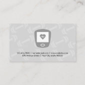 ダンベルパターン | ハートレートモニタ 名刺 (裏面)