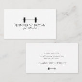 ダンベルフィットネスインストラクターパーソナルトレーナー 名刺 (正面/裏面)