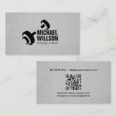 ダンベルモダンロゴパーソナルトレーナー 名刺 (正面/裏面)