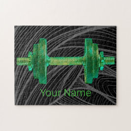 ダンベルレトロボディビルダージムフィットネスまたはコーチ ジグソーパズル