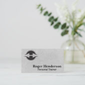 ダンベルロゴ | フィットネスジム 名刺 (スタンド正面)