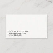 ダンベルロゴ | メタリック背景 名刺 (裏面)