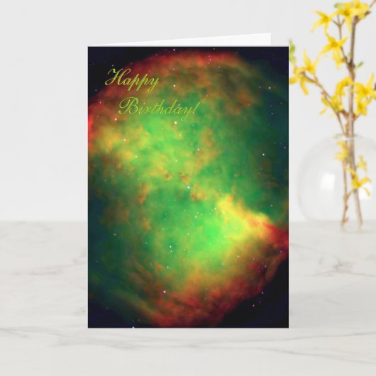 ダンベル星雲キツネ カード (黄色い花)