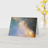 ダンベル星雲グリーティングカード カード (黄色い花)